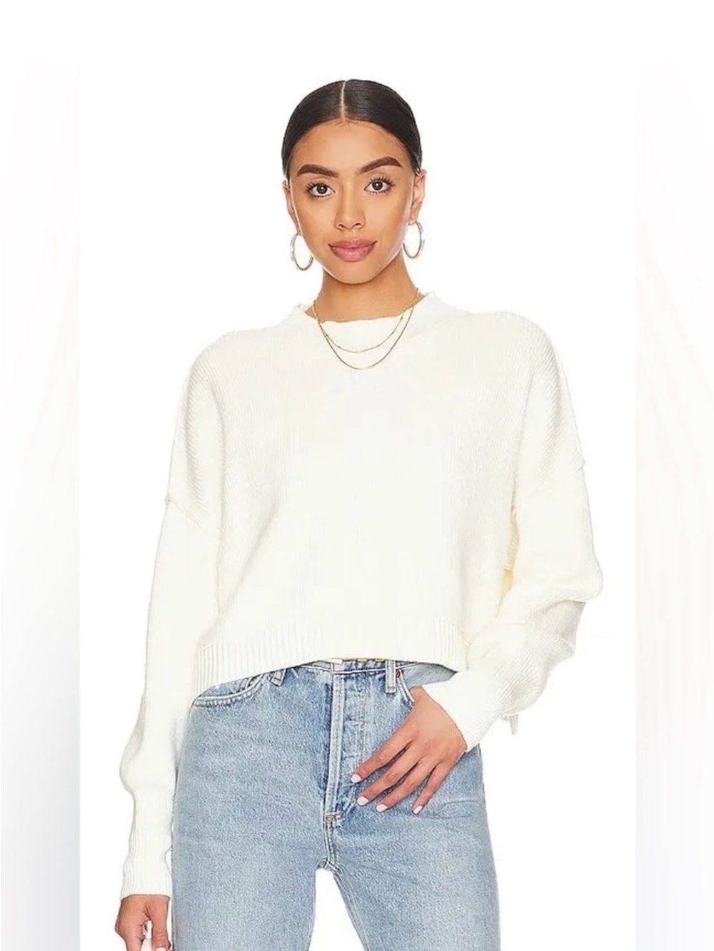 Free People Easy Street Crop Pullover NWOT